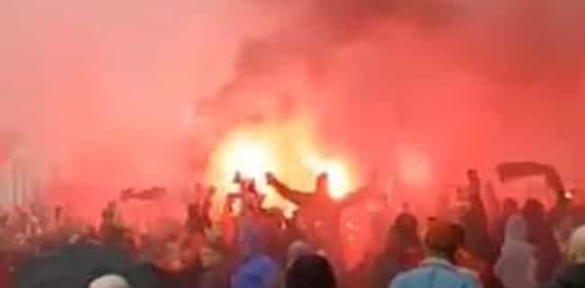 The atmosphere outside Anfield is absolutely bonkers The atmosphere outside Anfield is absolutely bonkers