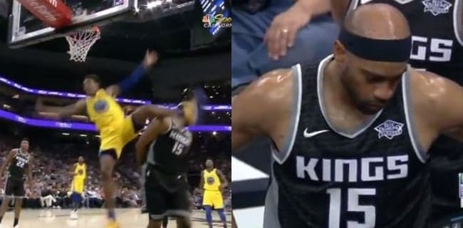 Everyone visibly shaken from NBA star requiring stretcher following terrifying fall Everyone visibly shaken from NBA star requiring stretcher following terrifying fall