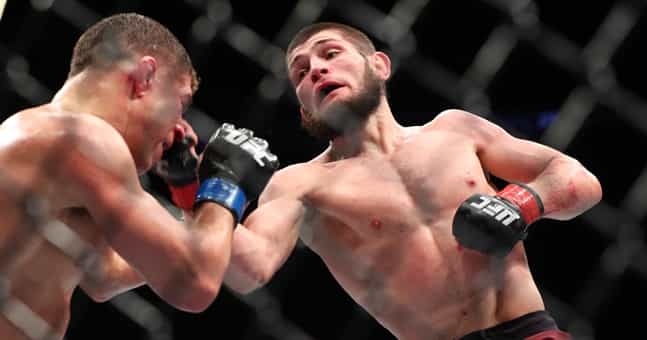 Khabib Nurmagomedov reveals what he was telling Al Iaquinta during their fight Khabib Nurmagomedov reveals what he was telling Al Iaquinta during their fight