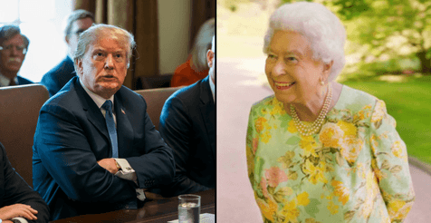 Queen leaves David Attenborough in stitches with Donald Trump joke Queen leaves David Attenborough in stitches with Donald Trump joke