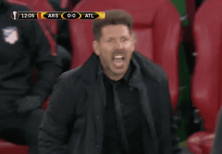 Viewers think they know the insult Diego Simeone shouted at the referee against Arsenal Viewers think they know the insult Diego Simeone shouted at the referee against Arsenal