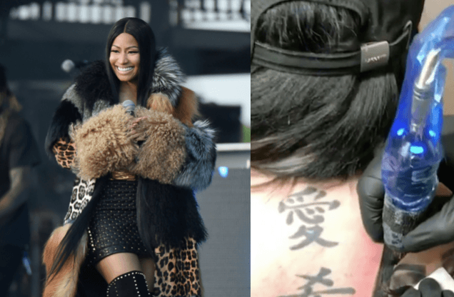 Fan gets huge tattoo of Nicki Minaj and it’s actually pretty good Fan gets huge tattoo of Nicki Minaj and it’s actually pretty good