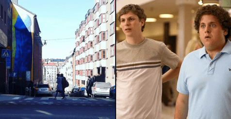 There’s a 50ft tall graffiti in Sweden that is straight out of Superbad There’s a 50ft tall graffiti in Sweden that is straight out of Superbad