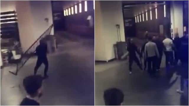 Conor McGregor’s crew attacked the fighters’ bus as it left UFC 223 media day Conor McGregor’s crew attacked the fighters’ bus as it left UFC 223 media day