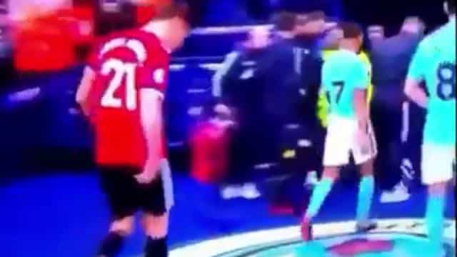 Ander Herrera has responded to claims he intentionally spat on Man City badge Ander Herrera has responded to claims he intentionally spat on Man City badge