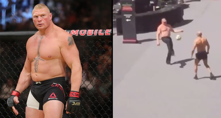 Brock Lesnar tried to play football, and it did not go well Brock Lesnar tried to play football, and it did not go well