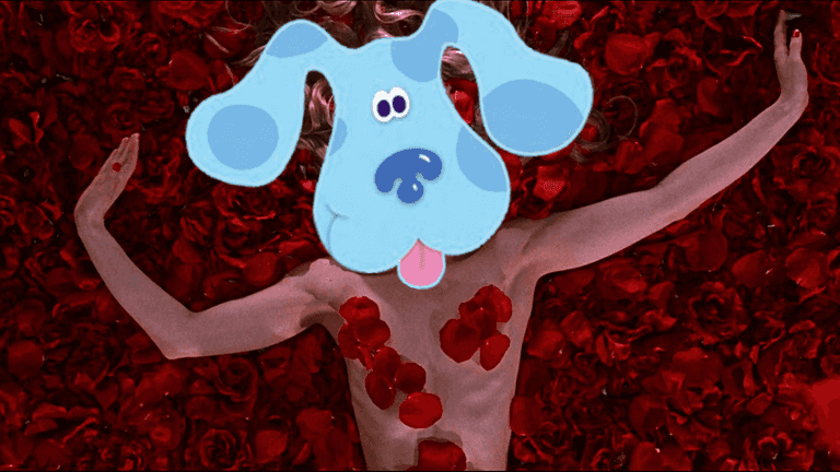 Blue’s Clues, but with subtitles from American Beauty Blue’s Clues, but with subtitles from American Beauty
