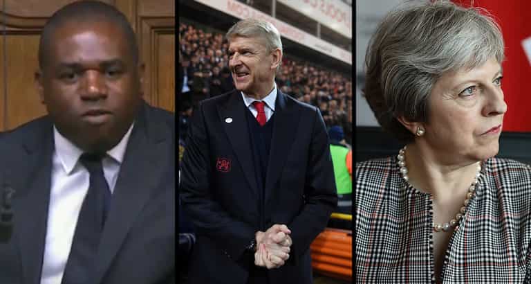 David Lammy uses Wenger resignation to rinse Theresa May David Lammy uses Wenger resignation to rinse Theresa May