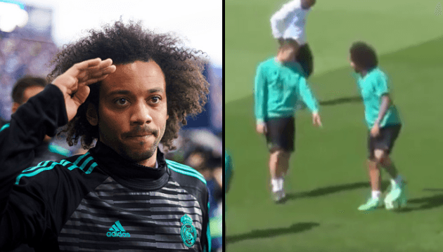 WATCH: Marcelo pulls off touch of the season in Real Madrid training ground footage WATCH: Marcelo pulls off touch of the season in Real Madrid training ground footage