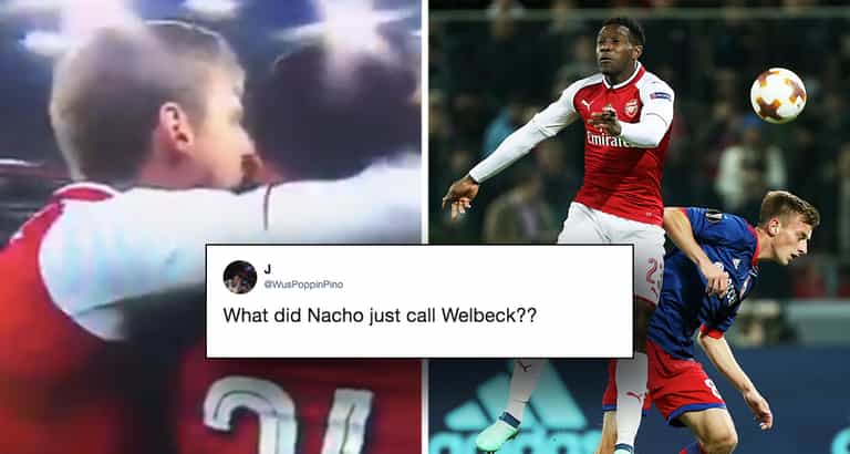 Nacho Monreal’s congratulation to Danny Welbeck has raised some fans’ eyebrows Nacho Monreal’s congratulation to Danny Welbeck has raised some fans’ eyebrows