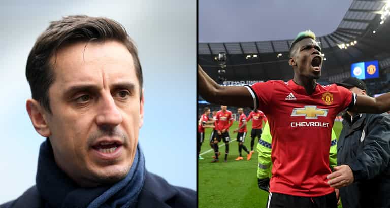 Gary Neville sent the perfect WhatsApp group chat message at half time during the Manchester derby Gary Neville sent the perfect WhatsApp group chat message at half time during the Manchester derby