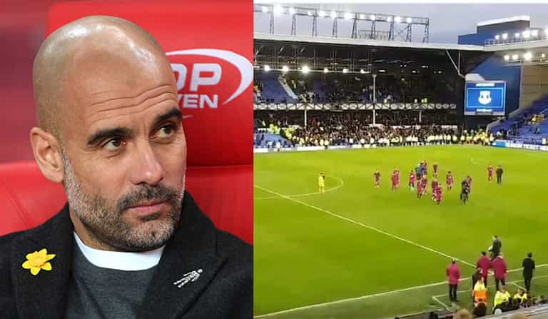Pep Guardiola jokes Everton fans’ full-time reaction to his team was prompted by Liverpool clash Pep Guardiola jokes Everton fans’ full-time reaction to his team was prompted by Liverpool clash