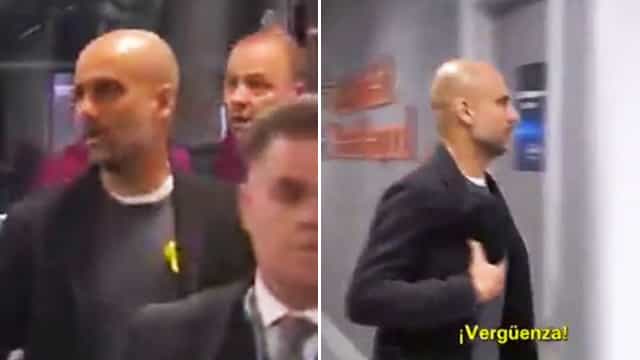 Leaked footage shows livid Pep Guardiola slagging off Liverpool staff Leaked footage shows livid Pep Guardiola slagging off Liverpool staff