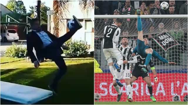 Argentine journalist ends up in hospital after attempting to recreate Cristiano Ronaldo’s golazo Argentine journalist ends up in hospital after attempting to recreate Cristiano Ronaldo’s golazo