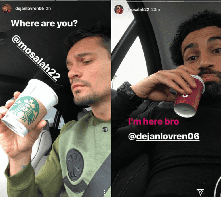Liverpool fans are loving the growing bromance between Mohamed Salah and Dejan Lovren Liverpool fans are loving the growing bromance between Mohamed Salah and Dejan Lovren