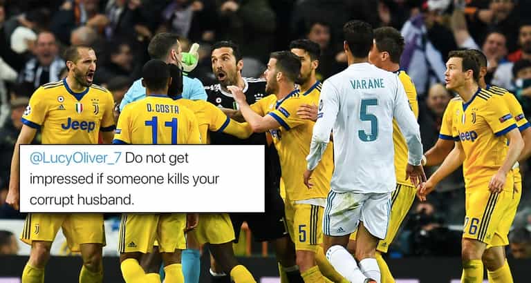 Michael Oliver’s wife is still receiving death threats from Juventus fans Michael Oliver’s wife is still receiving death threats from Juventus fans