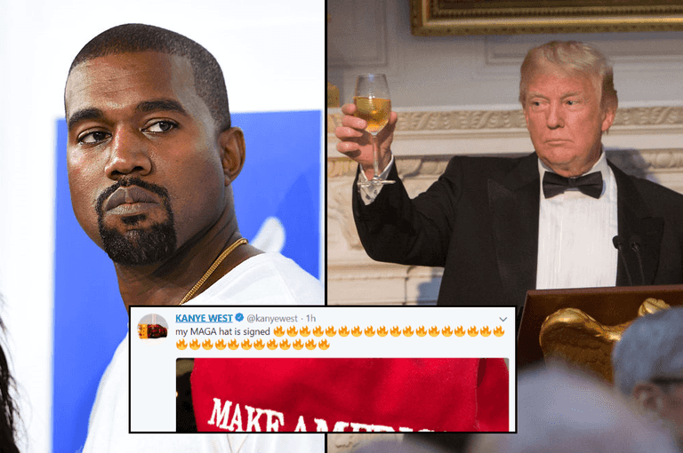 Kanye West said he supported Donald Trump on Twitter and Trump has responded Kanye West said he supported Donald Trump on Twitter and Trump has responded