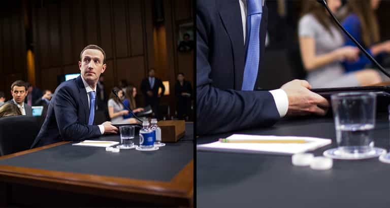 Zoomed photo shows Zuckerberg’s secret notes for congressional hearing Zoomed photo shows Zuckerberg’s secret notes for congressional hearing