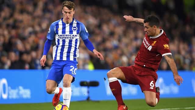 Brighton player forced to apologise for gesture he made after Liverpool thrashing Brighton player forced to apologise for gesture he made after Liverpool thrashing