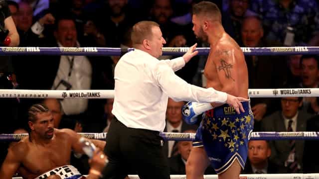 Tony Bellew reveals what he told the referee at the end of round three Tony Bellew reveals what he told the referee at the end of round three