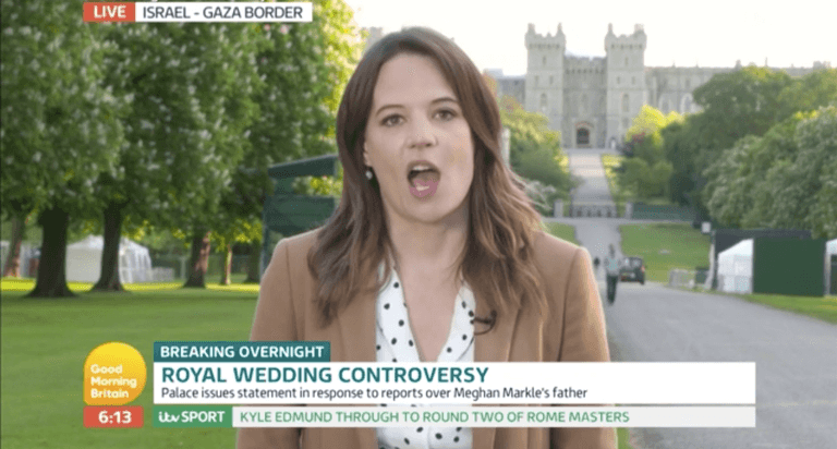 Good Morning Britain move Royal Wedding to Gaza Good Morning Britain move Royal Wedding to Gaza