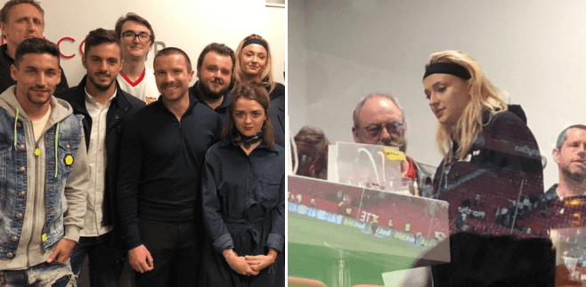 PICS: The Game of Thrones cast turned up to support Sevilla v Real Madrid last night PICS: The Game of Thrones cast turned up to support Sevilla v Real Madrid last night