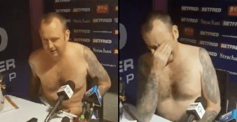 WATCH: Snooker world champion Mark Williams does press conference naked WATCH: Snooker world champion Mark Williams does press conference naked