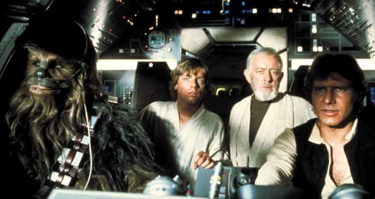 These photos of the Millennium Falcon being built on Hollywood Boulevard will get Star Wars fans very excited These photos of the Millennium Falcon being built on Hollywood Boulevard will get Star Wars fans very excited