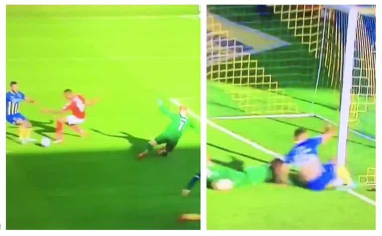 Former Man United goalkeeper produces one of the saves of the season Former Man United goalkeeper produces one of the saves of the season