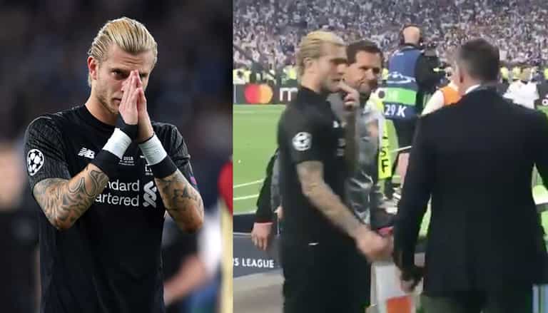 WATCH: Jamie Carragher consoles heartbroken Loris Karius after Champions League final errors WATCH: Jamie Carragher consoles heartbroken Loris Karius after Champions League final errors