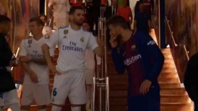 Here’s what Nacho said to Gerard Pique in the tunnel at half-time Here’s what Nacho said to Gerard Pique in the tunnel at half-time