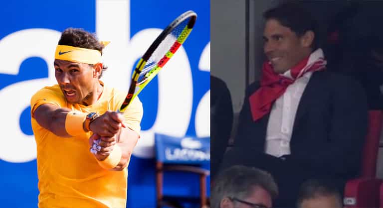 Real Madrid fan Rafael Nadal explains why he was spotted wearing Atletico Madrid colours Real Madrid fan Rafael Nadal explains why he was spotted wearing Atletico Madrid colours