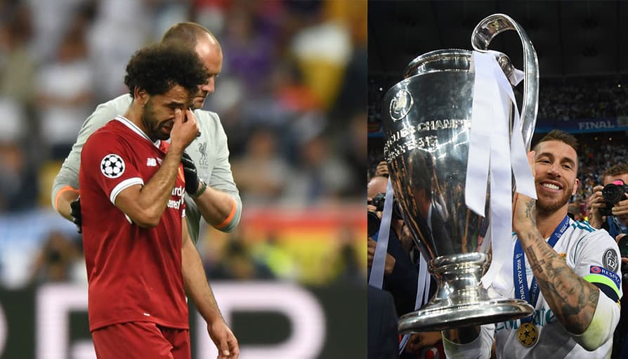 Petition urging Uefa to punish Sergio Ramos for ‘intentionally hurting Mo Salah’ nears 150,000 signatures