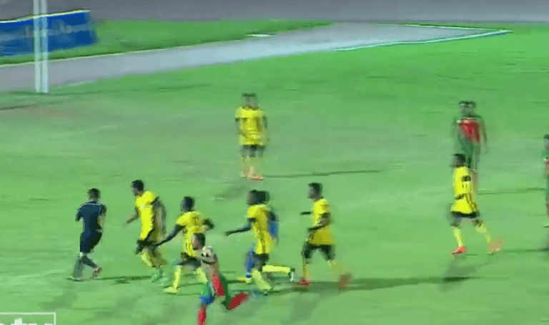 Ethiopian team chases and attacks referee over controversial goal decision Ethiopian team chases and attacks referee over controversial goal decision