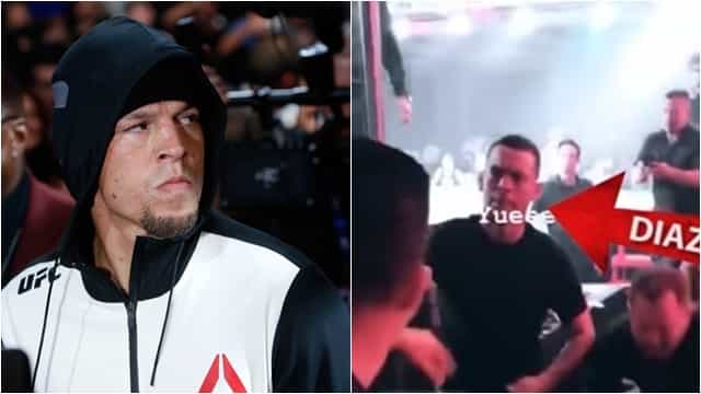 Nate Diaz brawls with fan at grappling event Nate Diaz brawls with fan at grappling event
