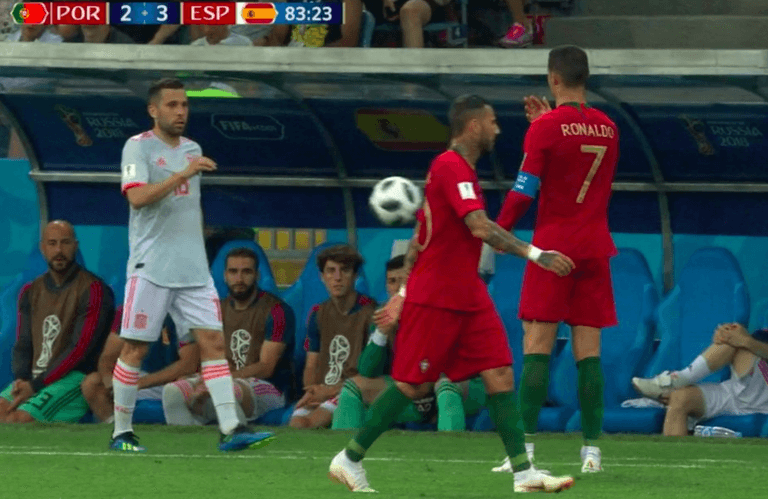Cristiano Ronaldo had the last laugh after gloriously petty incident with Jordi Alba Cristiano Ronaldo had the last laugh after gloriously petty incident with Jordi Alba