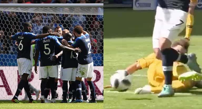 WATCH: History made as VAR used to give France a (controversial?) penalty WATCH: History made as VAR used to give France a (controversial?) penalty