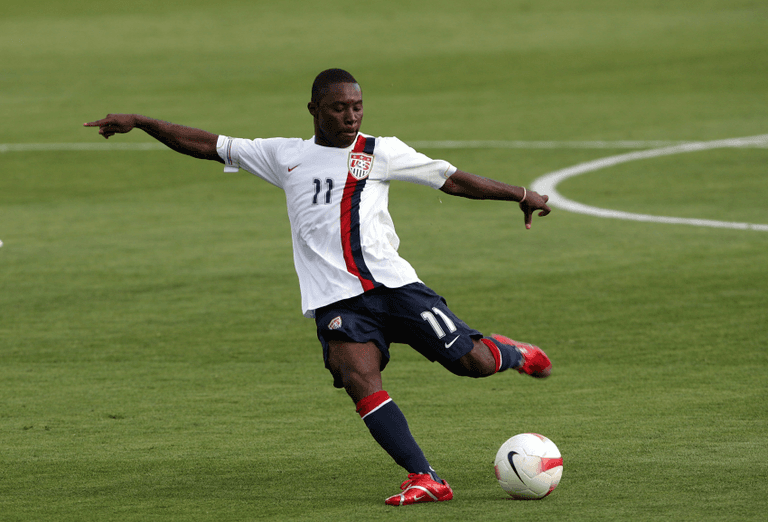 Freddy Adu has just scored his first goal in three years Freddy Adu has just scored his first goal in three years