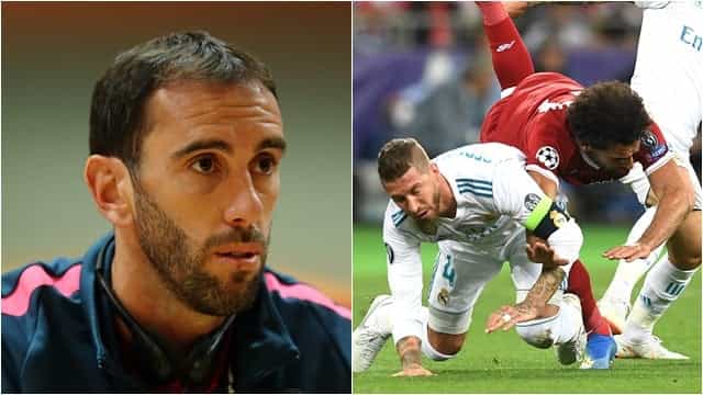 Diego Godin did not appreciate question about Mohamed Salah Diego Godin did not appreciate question about Mohamed Salah