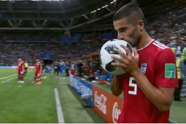 Iran player unveils the greatest throw-in in World Cup history against Spain Iran player unveils the greatest throw-in in World Cup history against Spain