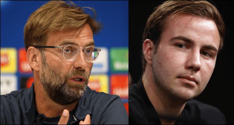 Mario Götze hints at reunion with Jürgen Klopp at Liverpool Mario Götze hints at reunion with Jürgen Klopp at Liverpool