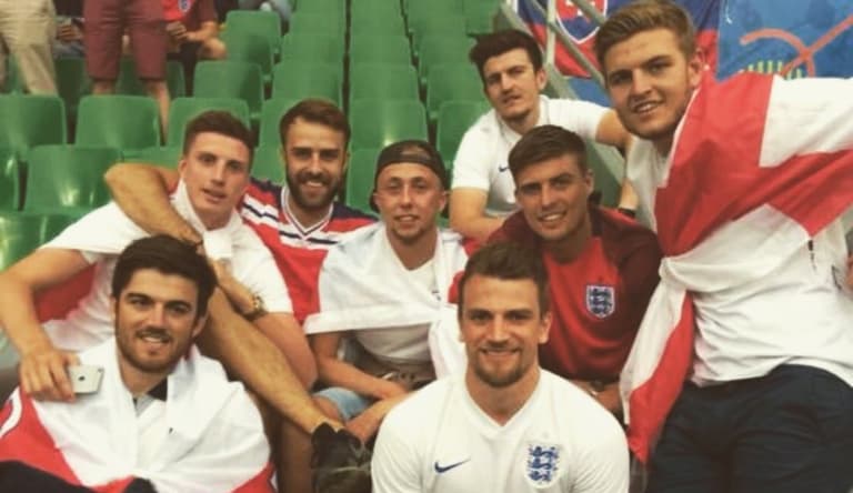 Harry Maguire recreates Euro 2016 group photo from when he travelled as a fan Harry Maguire recreates Euro 2016 group photo from when he travelled as a fan