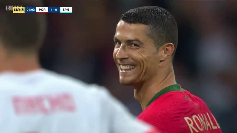 Ronaldo’s smirk at Nacho after his penalty didn’t go unnoticed Ronaldo’s smirk at Nacho after his penalty didn’t go unnoticed