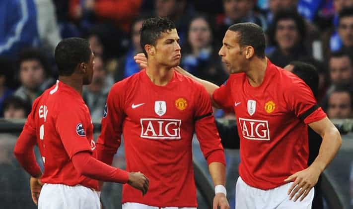 Patrice Evra recalls how ‘upset’ Cristiano Ronaldo responded to table tennis defeat by Rio Ferdinand Patrice Evra recalls how ‘upset’ Cristiano Ronaldo responded to table tennis defeat by Rio Ferdinand