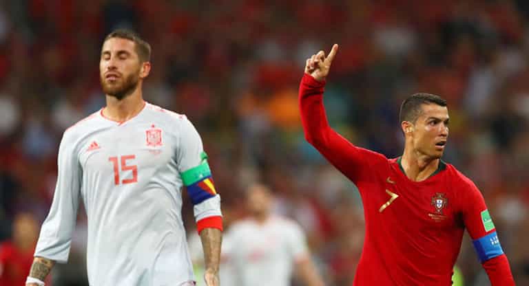 WATCH: Sergio Ramos inadvertently helped Cristiano Ronaldo score his penalty on Friday WATCH: Sergio Ramos inadvertently helped Cristiano Ronaldo score his penalty on Friday