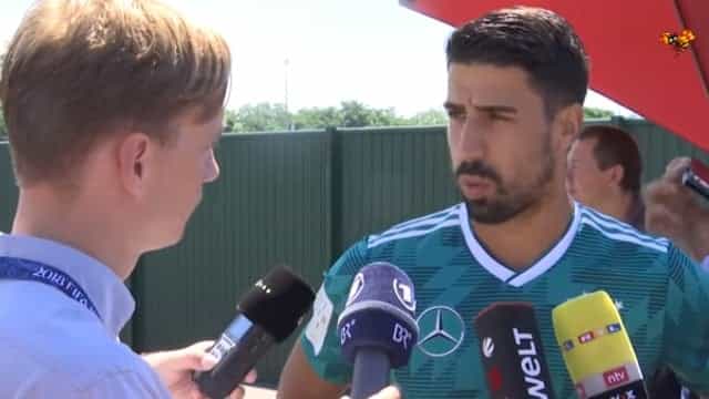 Sami Khedira did very, very well to keep his cool with ballsy Swedish journalist Sami Khedira did very, very well to keep his cool with ballsy Swedish journalist