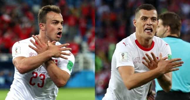 Meaning of Shaqiri and Xhaka’s celebration against Serbia means they face two-game ban Meaning of Shaqiri and Xhaka’s celebration against Serbia means they face two-game ban