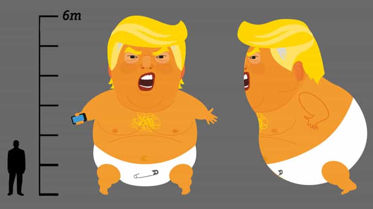 Donald Trump says 20-foot angry baby blimp makes him feel “unwelcome” in London Donald Trump says 20-foot angry baby blimp makes him feel “unwelcome” in London