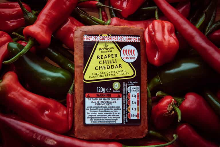 Morrisons release ‘extreme heat’ cheese made from chilli 300 times hotter than Jalapeños Morrisons release ‘extreme heat’ cheese made from chilli 300 times hotter than Jalapeños