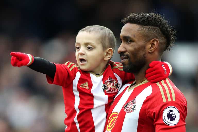 Jermain Defoe posts moving tribute to Bradley Lowery on anniversary of his death Jermain Defoe posts moving tribute to Bradley Lowery on anniversary of his death